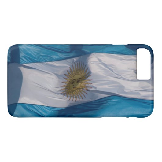 Coques Case-Mate iPhone Drapeau de l'Argentine (Dos (Horizontal))