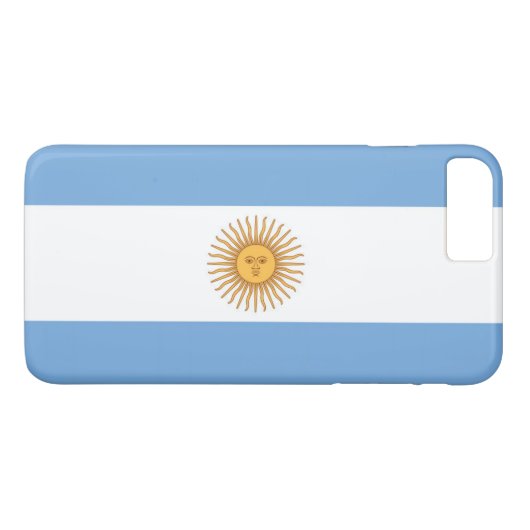 Coques Case-Mate iPhone Drapeau de l'Argentine (Dos (Horizontal))