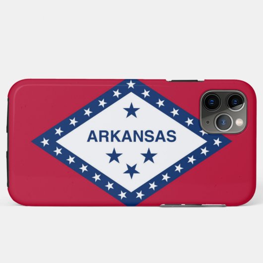 Coques Case-Mate iPhone Drapeau de l'Arkansas (Dos (Horizontal))