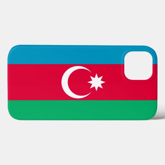 Coques Case-Mate iPhone Drapeau de l'Azerbaïdjan (Verso (horizontal))