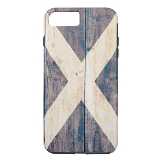 Coques Case-Mate iPhone Drapeau de l'Ecosse sur le bois (Dos)
