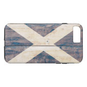 Coques Case-Mate iPhone Drapeau de l'Ecosse sur le bois (Dos (Horizontal))