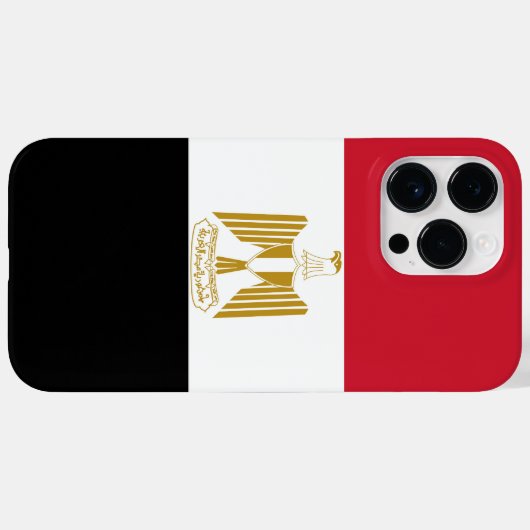 Coques Case-Mate iPhone Drapeau de l'Égypte (Verso (horizontal))