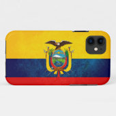 Coques Case-Mate iPhone Drapeau de l'Equateur (Dos (Horizontal))