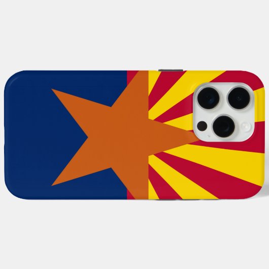 Coques Case-Mate iPhone Drapeau de l'État d'Arizona (Verso (horizontal))