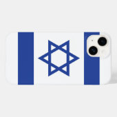 Coques Case-Mate iPhone Drapeau de l'État d'Israël Étoile de David Judaïsm (Verso (horizontal))