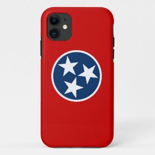 Case-Mate iPhone Case Drapeau de l'État du Tennessee Bleu Étoiles Blanch