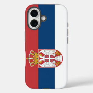 Coques iPhone 16 Drapeau de l'État serbe