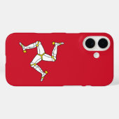 Coques Case-Mate iPhone Drapeau de l'île de Man (Verso (horizontal))