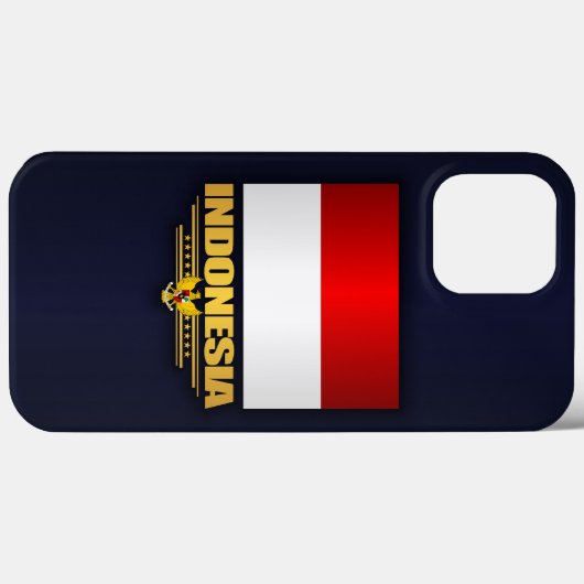 Coques Case-Mate iPhone Drapeau de l'Indonésie (Verso (horizontal))