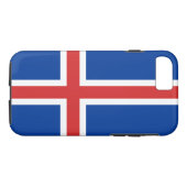 Coques Case-Mate iPhone Drapeau de l'Islande (Dos (Horizontal))