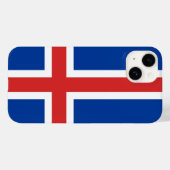 Coques Case-Mate iPhone Drapeau de l'Islande (Verso (horizontal))