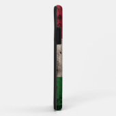 Coques Case-Mate iPhone Drapeau de l'Italie sur le vieux grain en bois (Dos/Droite)