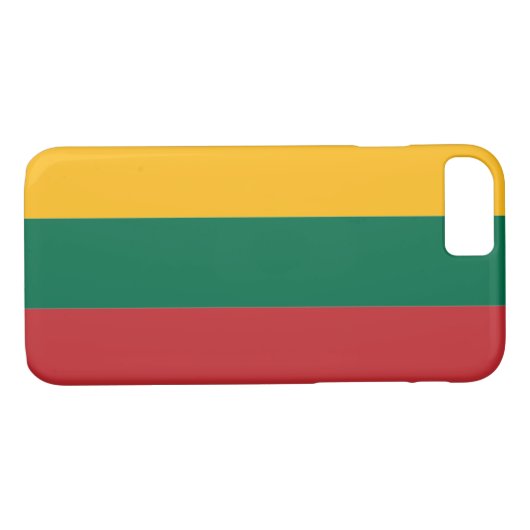 Coques Case-Mate iPhone Drapeau de Lituanie (Dos (Horizontal))