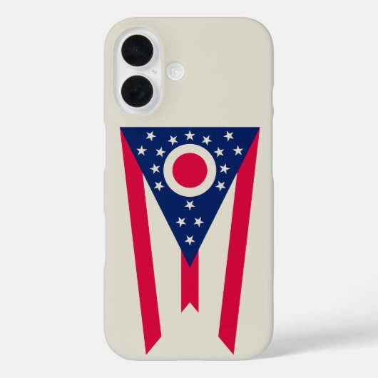 Coques Case-Mate iPhone Drapeau de l'Ohio : la bannière Buckeye State (Verso)
