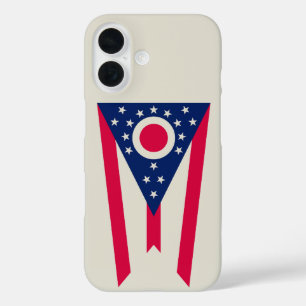Coques iPhone 16 Drapeau de l'Ohio : La Bannière de l'État du Bucke