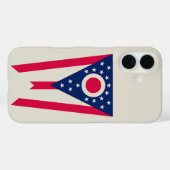Coques Case-Mate iPhone Drapeau de l'Ohio : La Bannière de l'État du Bucke (Verso (horizontal))
