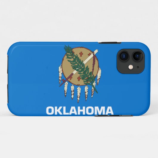 Coques Case-Mate iPhone Drapeau de l'Oklahoma (Dos (Horizontal))