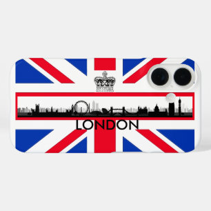Coques iPhone 16 Drapeau de London Eye Skyline Union Jack