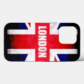 Coques Case-Mate iPhone Drapeau de Londres (Verso (horizontal))