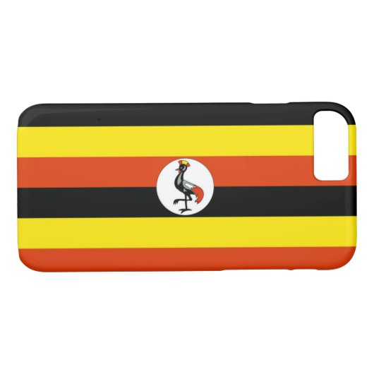 Coques Case-Mate iPhone Drapeau de l'Ouganda (Dos (Horizontal))