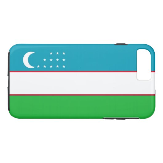 Coques Case-Mate iPhone Drapeau de l'Ouzbékistan (Dos (Horizontal))