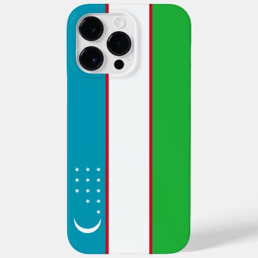 Coques Case-Mate iPhone Drapeau de l'Ouzbékistan (Verso)