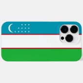 Coques Case-Mate iPhone Drapeau de l'Ouzbékistan (Verso (horizontal))