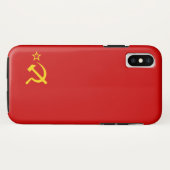 Coques Case-Mate iPhone drapeau de l'URSS (Dos (Horizontal))