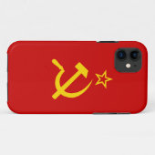 Coques Case-Mate iPhone drapeau de l'URSS (Dos (Horizontal))