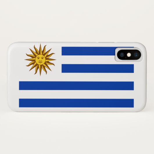 Coques Case-Mate iPhone Drapeau de l'Uruguay (Dos (Horizontal))
