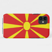 Coques Case-Mate iPhone Drapeau de Macédoine (Dos (Horizontal))