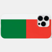 Coques Case-Mate iPhone Drapeau de Madagascar (Verso (horizontal))