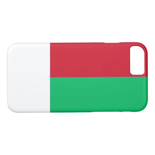 Coques Case-Mate iPhone Drapeau de Madagascar (Dos (Horizontal))