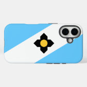 Coques Case-Mate iPhone Drapeau de Madison, Wisconsin (Verso (horizontal))