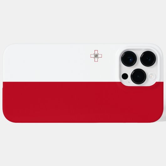 Coques Case-Mate iPhone Drapeau de Malte (Verso (horizontal))
