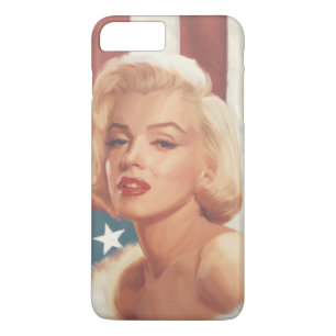 Coque iPhone 8 Plus/7 Plus Drapeau de Marilyn