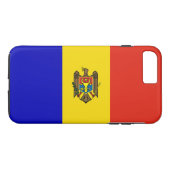 Coques Case-Mate iPhone Drapeau de Moldavie (Dos (Horizontal))