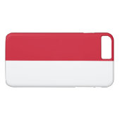 Coques Case-Mate iPhone Drapeau de Monaco (Dos (Horizontal))