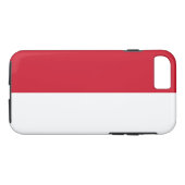 Coques Case-Mate iPhone Drapeau de Monaco (Dos (Horizontal))