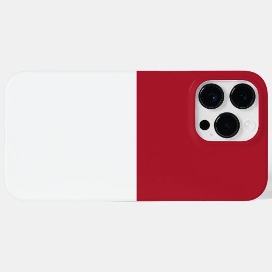 Coques Case-Mate iPhone Drapeau de Monaco (Verso (horizontal))