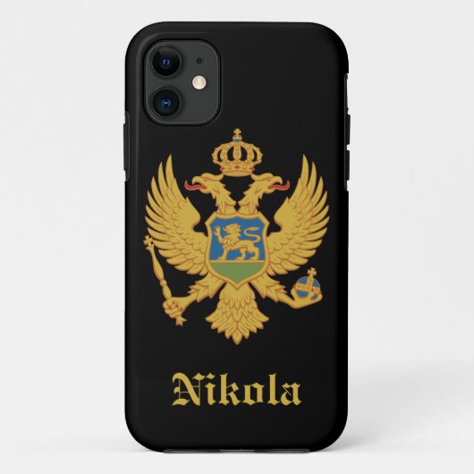 Coques Case-Mate iPhone Drapeau de Monténégro (Dos)