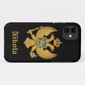 Coques Case-Mate iPhone Drapeau de Monténégro (Dos (Horizontal))