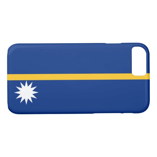Coques Case-Mate iPhone Drapeau de Nauru (Dos (Horizontal))