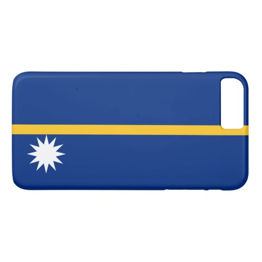 Coques Case-Mate iPhone Drapeau de Nauru (Dos (Horizontal))