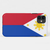 Coques Case-Mate iPhone Drapeau de Philippines (Dos (Horizontal))