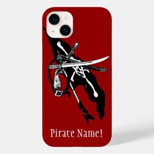 Coque Pour iPhone 14 Plus Drapeau de pirates vintage, crâne et os croisés Jo