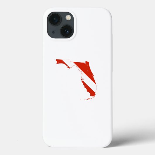 Coques Case-Mate iPhone Drapeau de plongée Silhouette State de Floride (Verso)