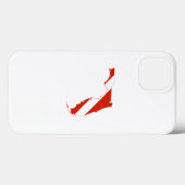 Coques Case-Mate iPhone Drapeau de plongée Silhouette State de Floride (Verso (horizontal))