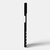 Coques Case-Mate iPhone Drapeau de police de la ligne bleue mince (Verso / Droite)